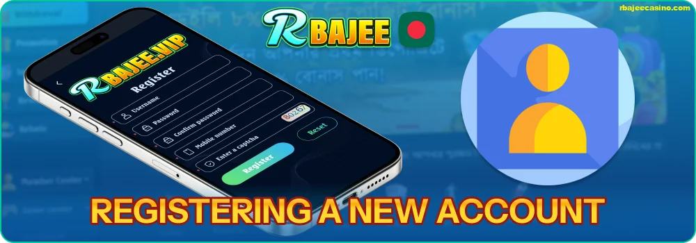 Instructions for creating an account in the RBAJEE BD app